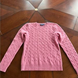 Ralph Lauren Soft Pink Cable Knit Sweater